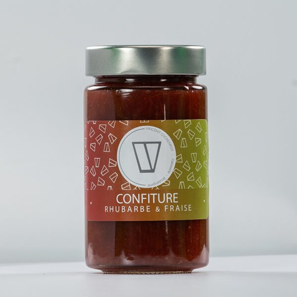 confiture rhubarbe fraises