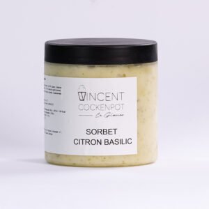 Sorbet citron basilic